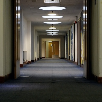 It's a building full of corridors. This 2nd floor example leads to the famous BBC canteen.