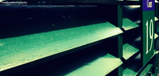 Dark green slats