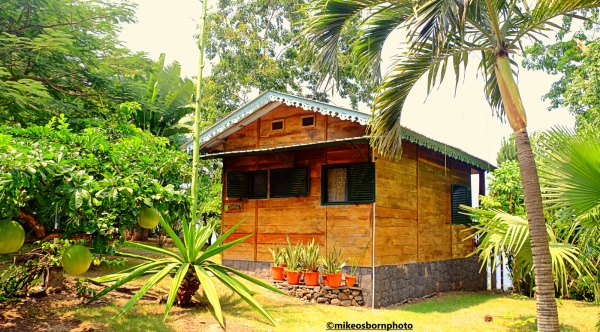 A bungalow at the Mucumbli lodge on the island of São Tomé.