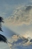 Beautiful sunlight and clouds found above Santana on São Tomé island.